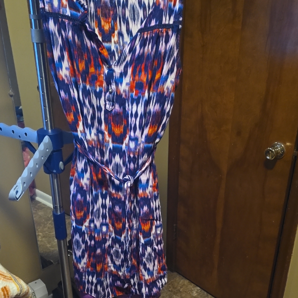Liz Claiborne Multicolor Abstract Dress